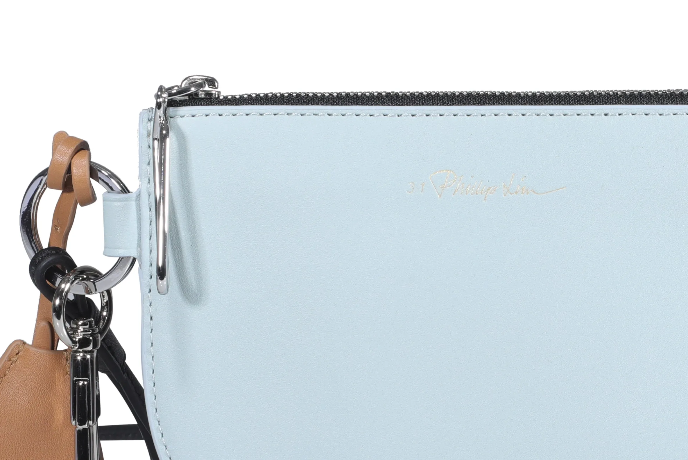 3.1 Phillip Lim Logo Printed Zipped Clutch Bag