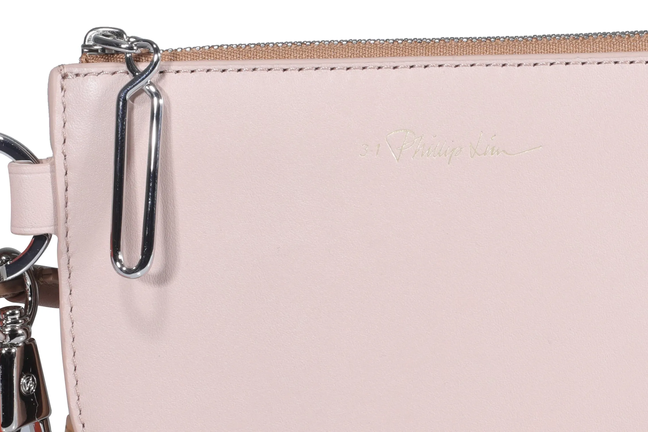 3.1 Phillip Lim Logo Printed Zipped Clutch Bag