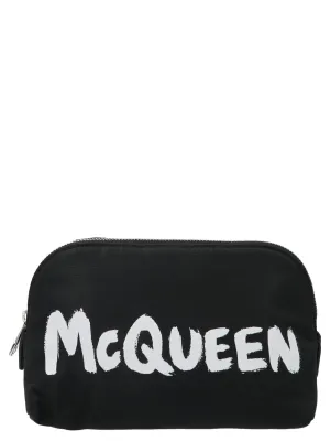 Alexander McQueen Graffiti Medium Zipped Pouch