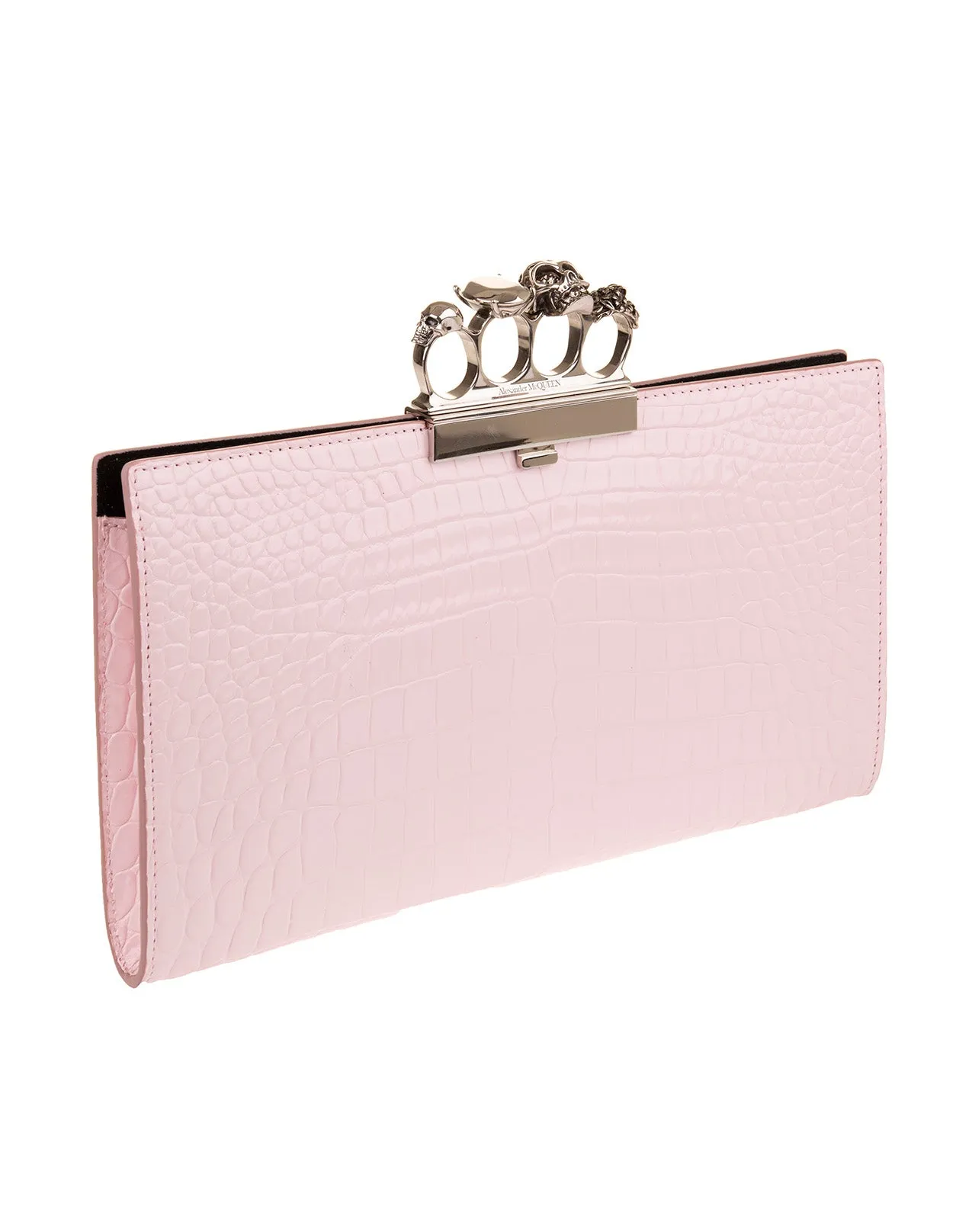 Alexander McQueen Skull Four-Ring Clutch Bag
