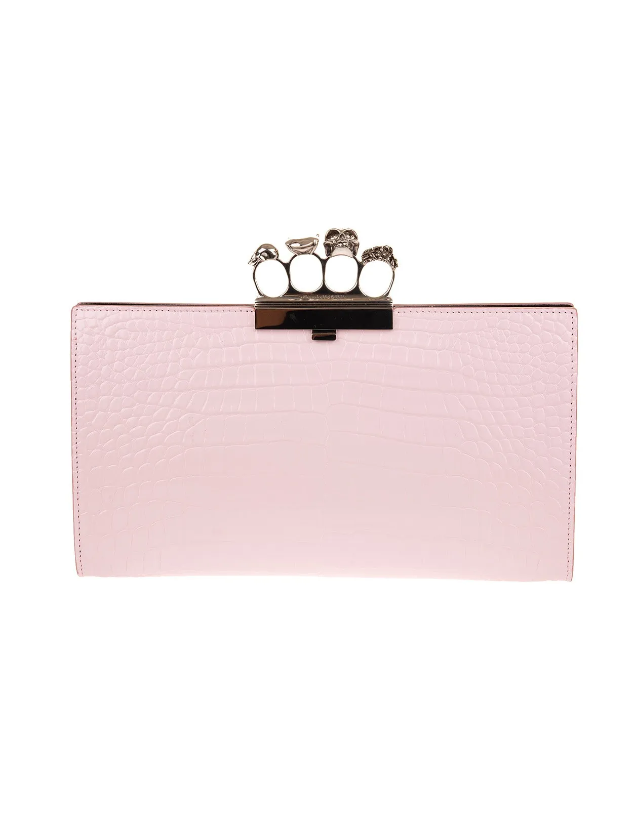 Alexander McQueen Skull Four-Ring Clutch Bag