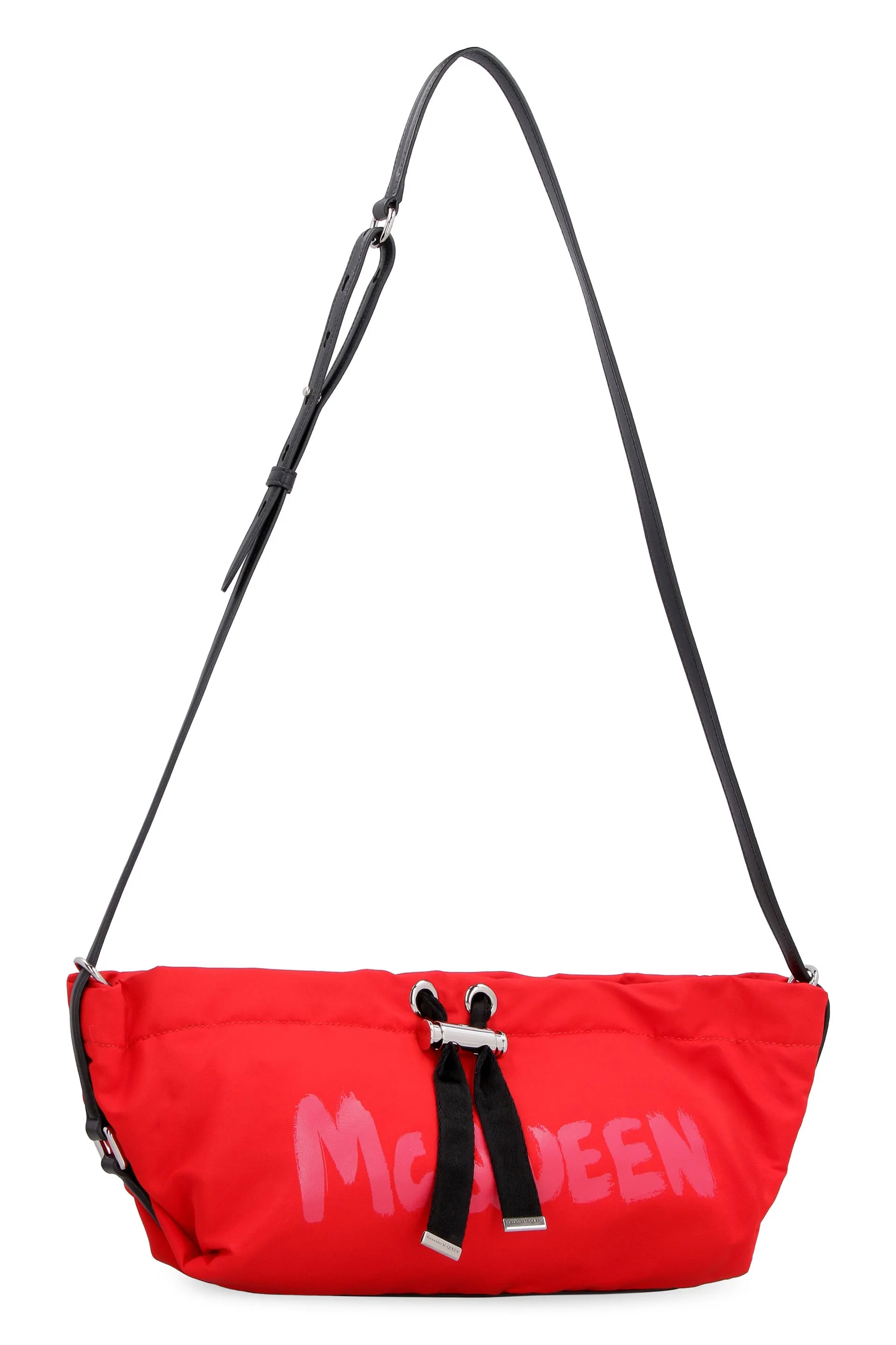 Alexander McQueen The Bundle Logo Printed Mini Shoulder Bag