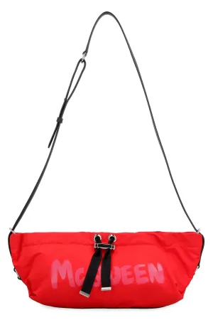Alexander McQueen The Bundle Logo Printed Mini Shoulder Bag