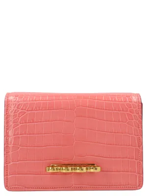Alexander McQueen The Four Ring Embossed Crossbody Bag