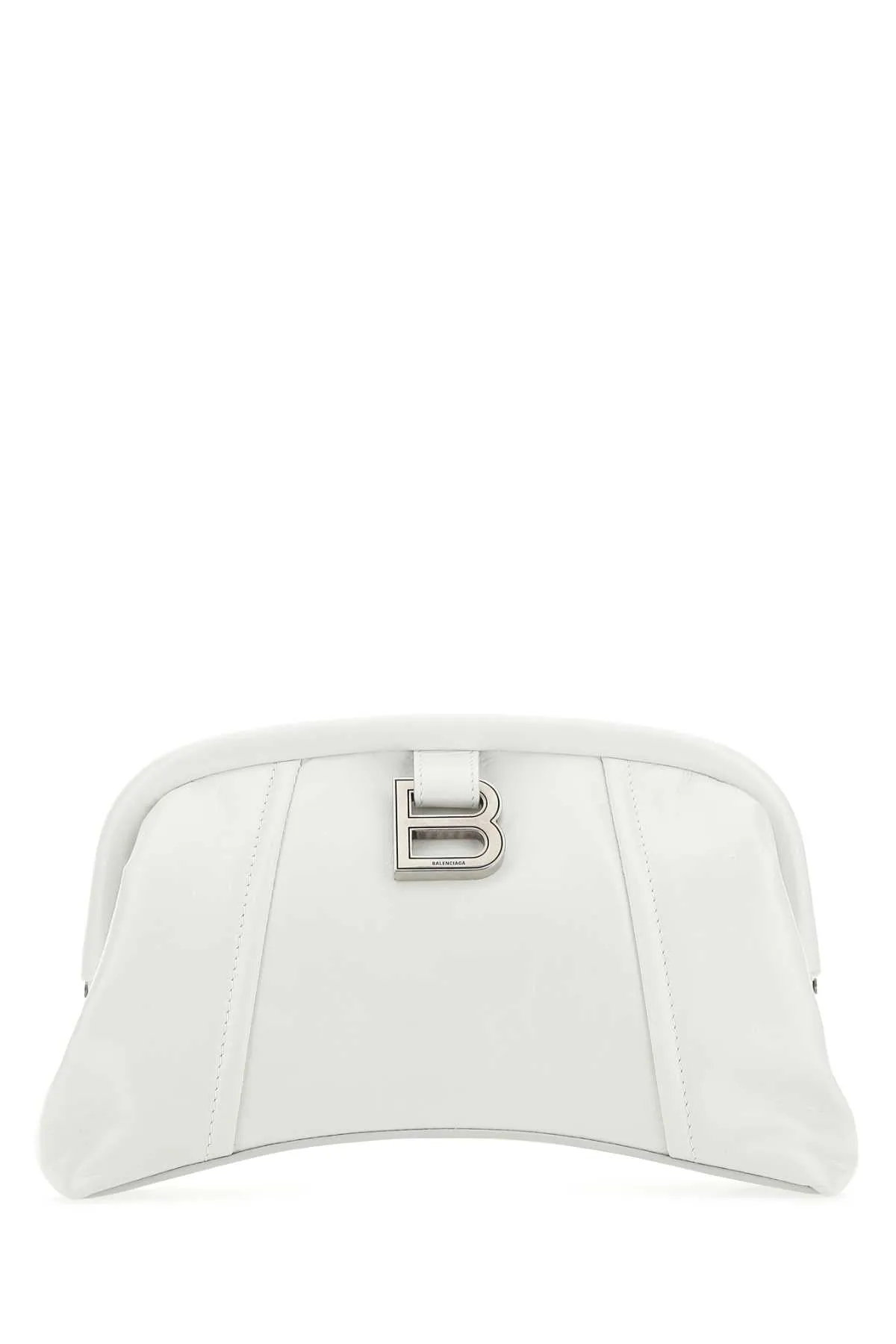 Balenciaga XS Frame Logo Plaque Clutch Bag
