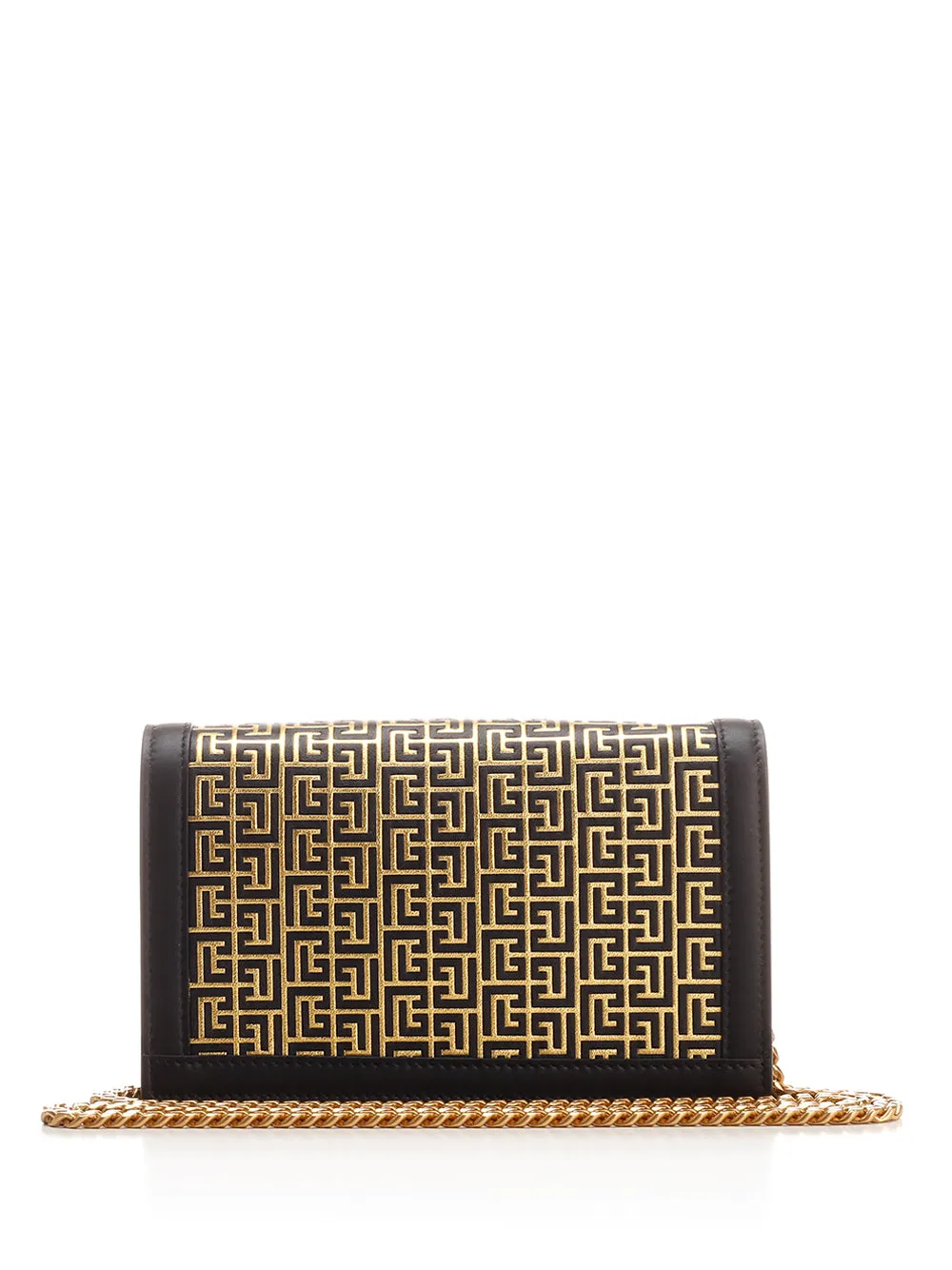 Balmain 1945 Logo Plaque Chained Crossbody Bag