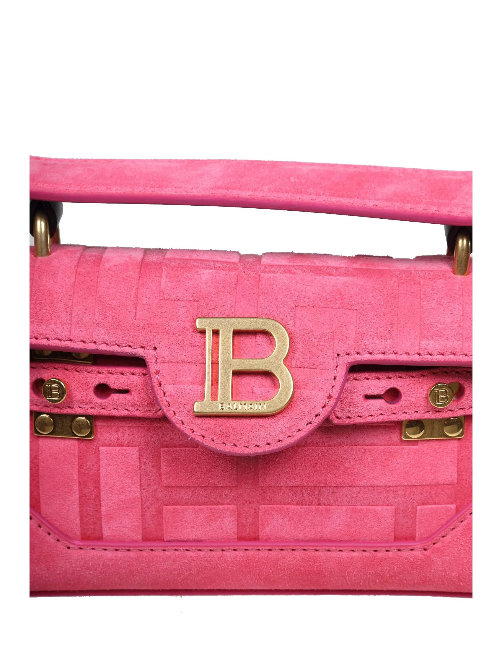 Balmain B-Buzz 19 Logo Plaque Fringed Crossbody Bag