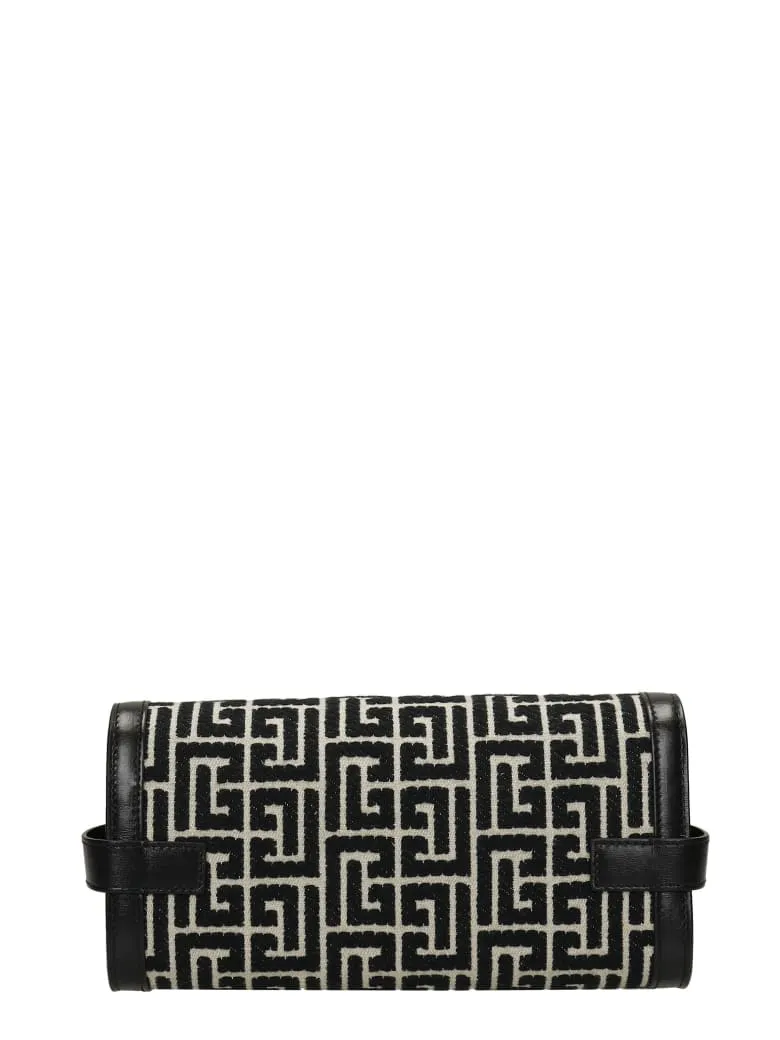 Balmain Monogram Logo Plaque Shoulder Bag