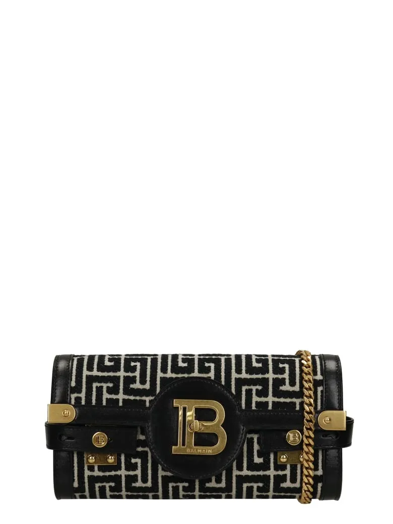 Balmain Monogram Logo Plaque Shoulder Bag