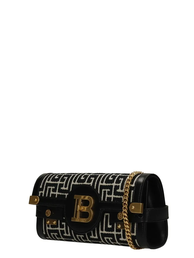 Balmain Monogram Logo Plaque Shoulder Bag