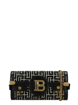 Balmain Monogram Logo Plaque Shoulder Bag