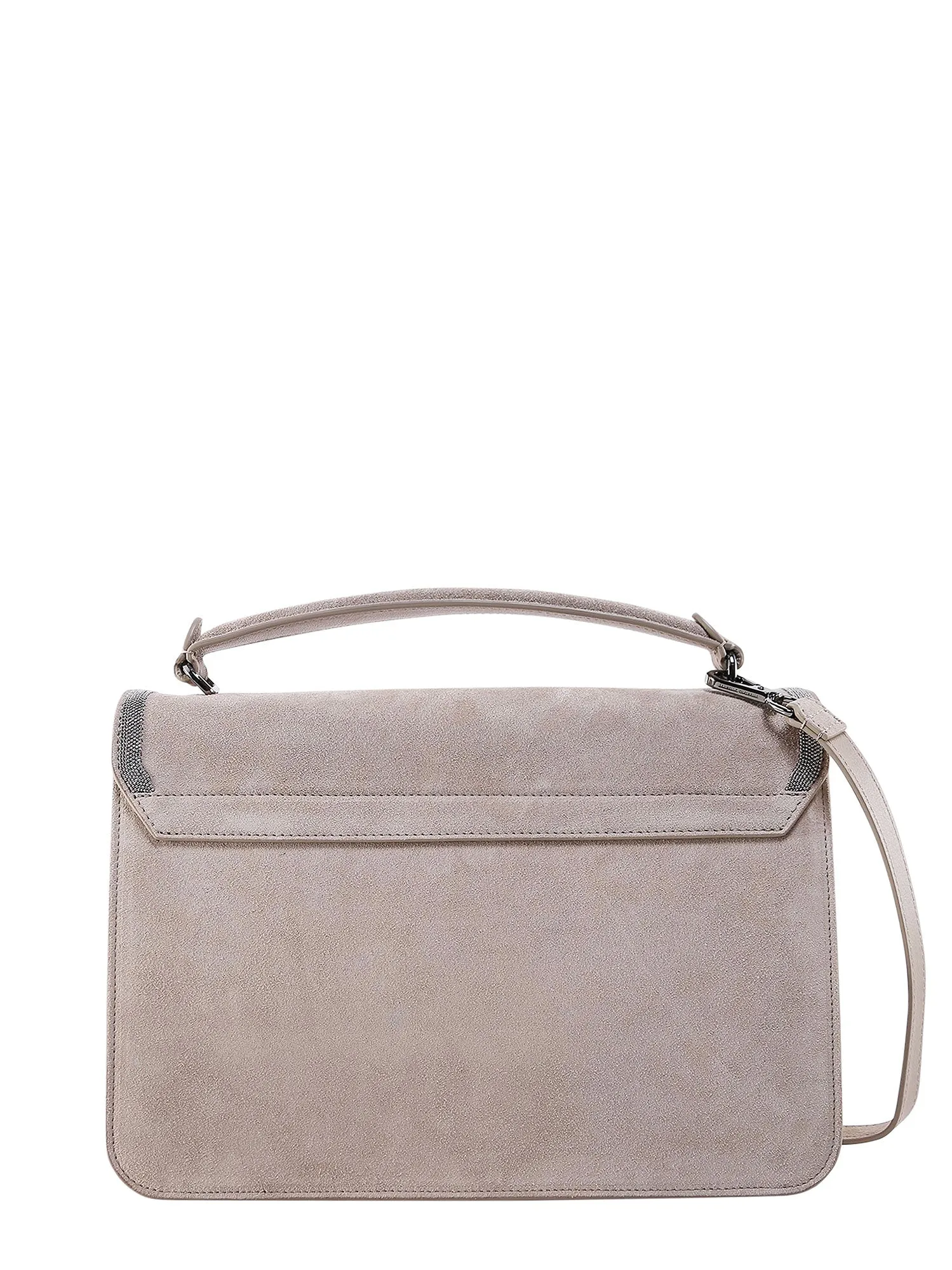 Brunello Cucinelli Monili Foldover Top Tote Bag