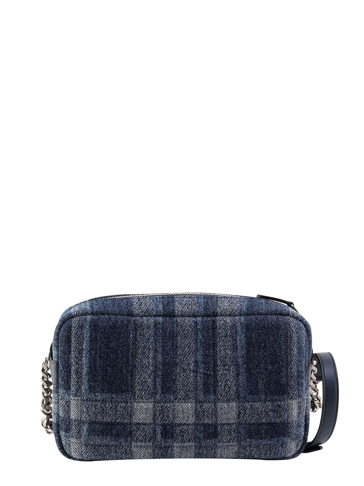 Burberry Logo Plaque Check Crossbody Bag