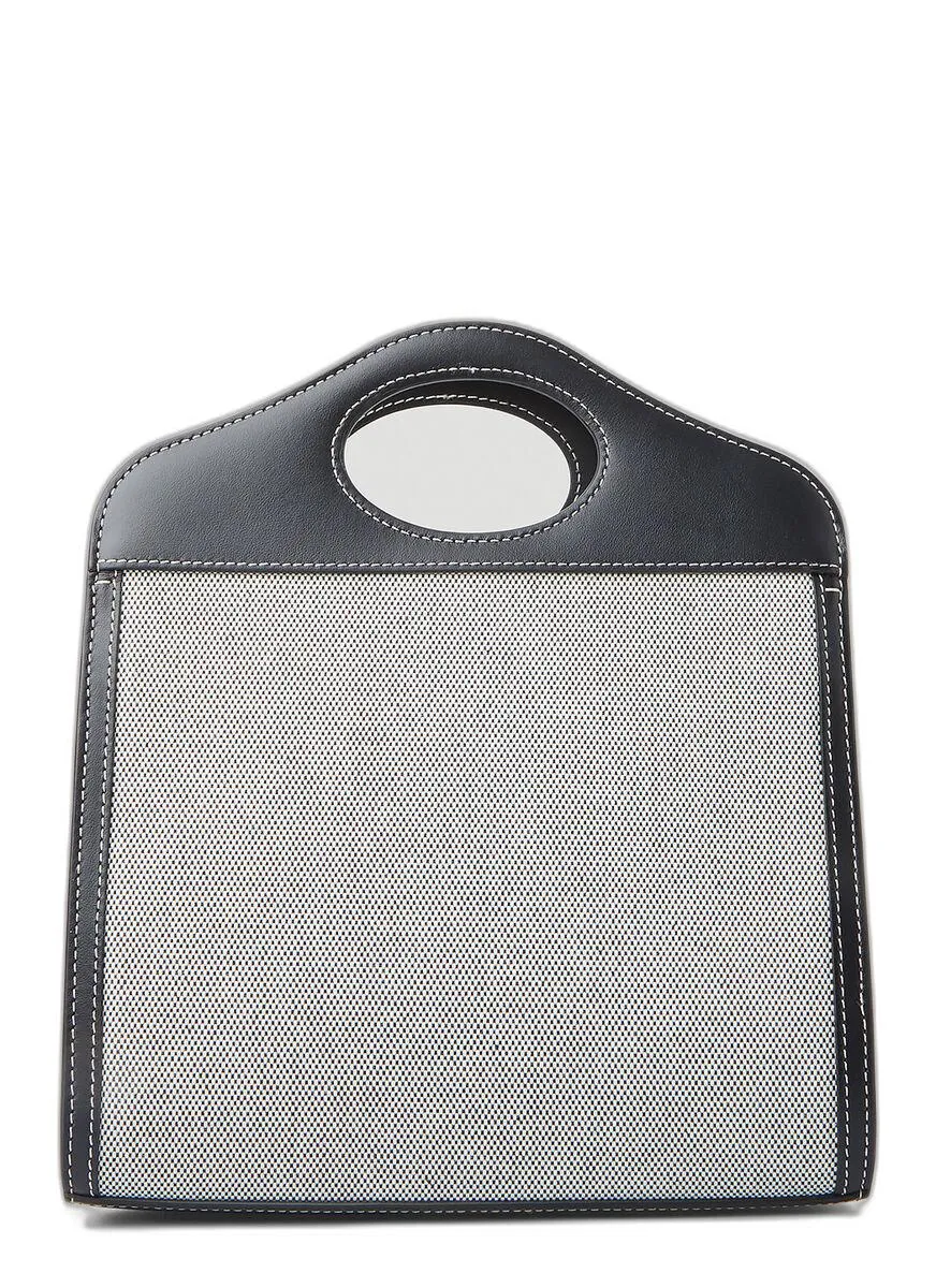 Burberry Logo Print Tri-Tone Medium Pocket Bag