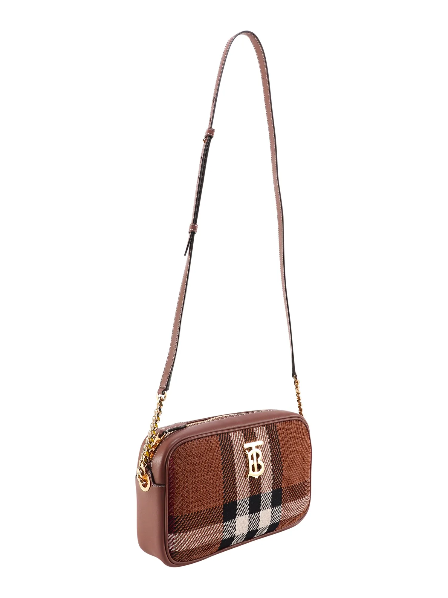 Burberry Lola Knitted Check Small Camera Bag