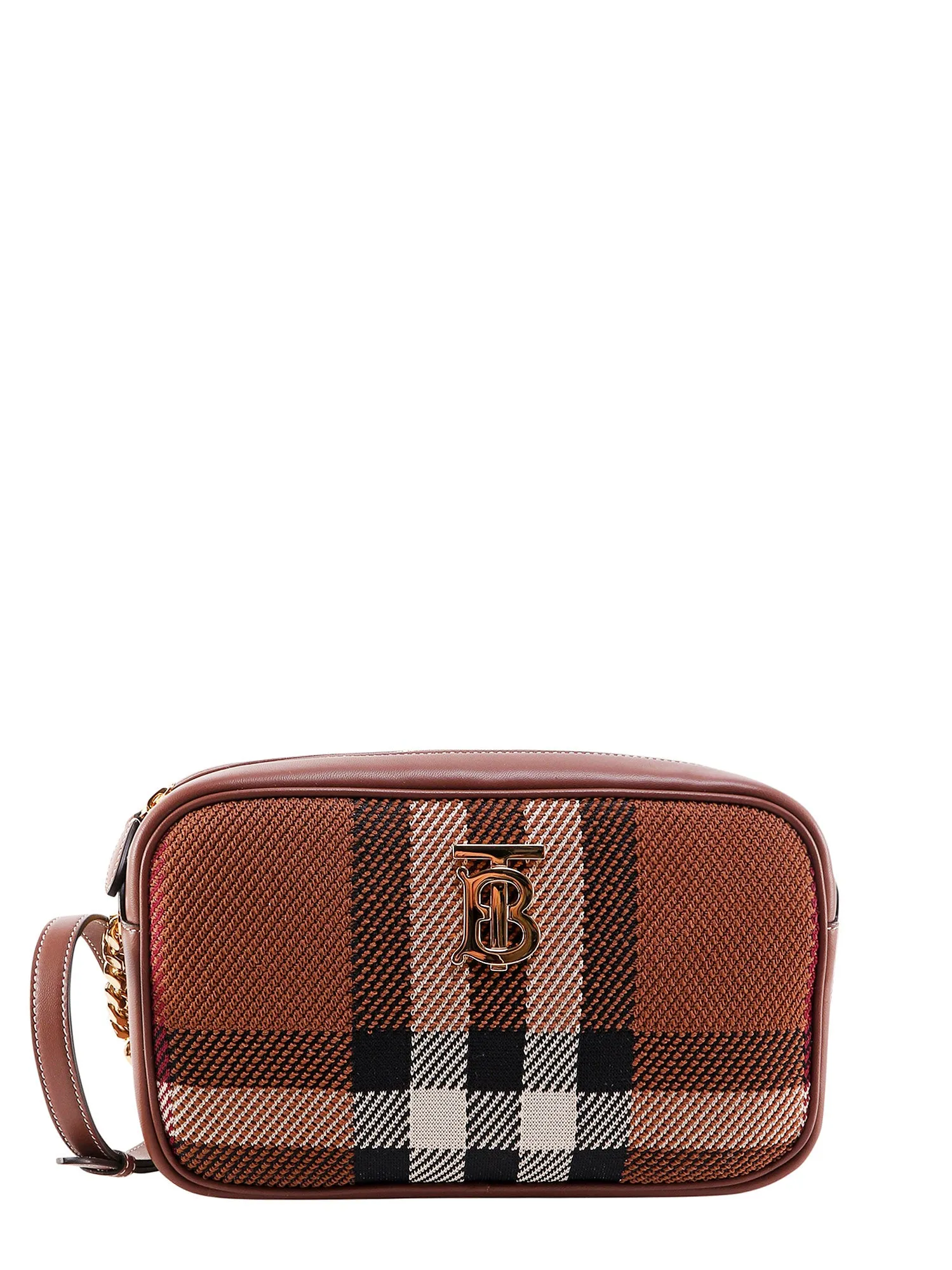 Burberry Lola Knitted Check Small Camera Bag
