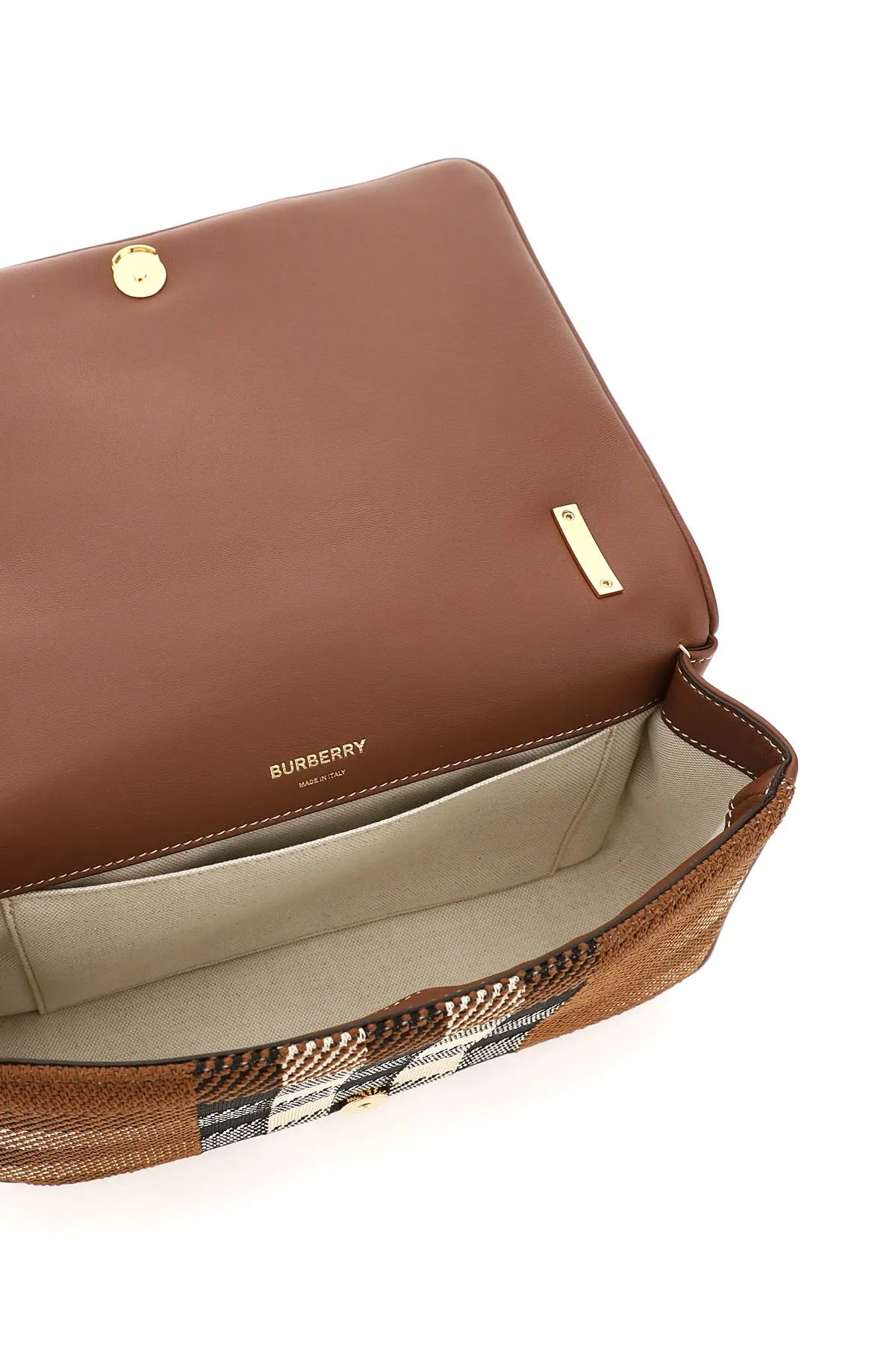 Burberry Small Knitted Check Lola Bag