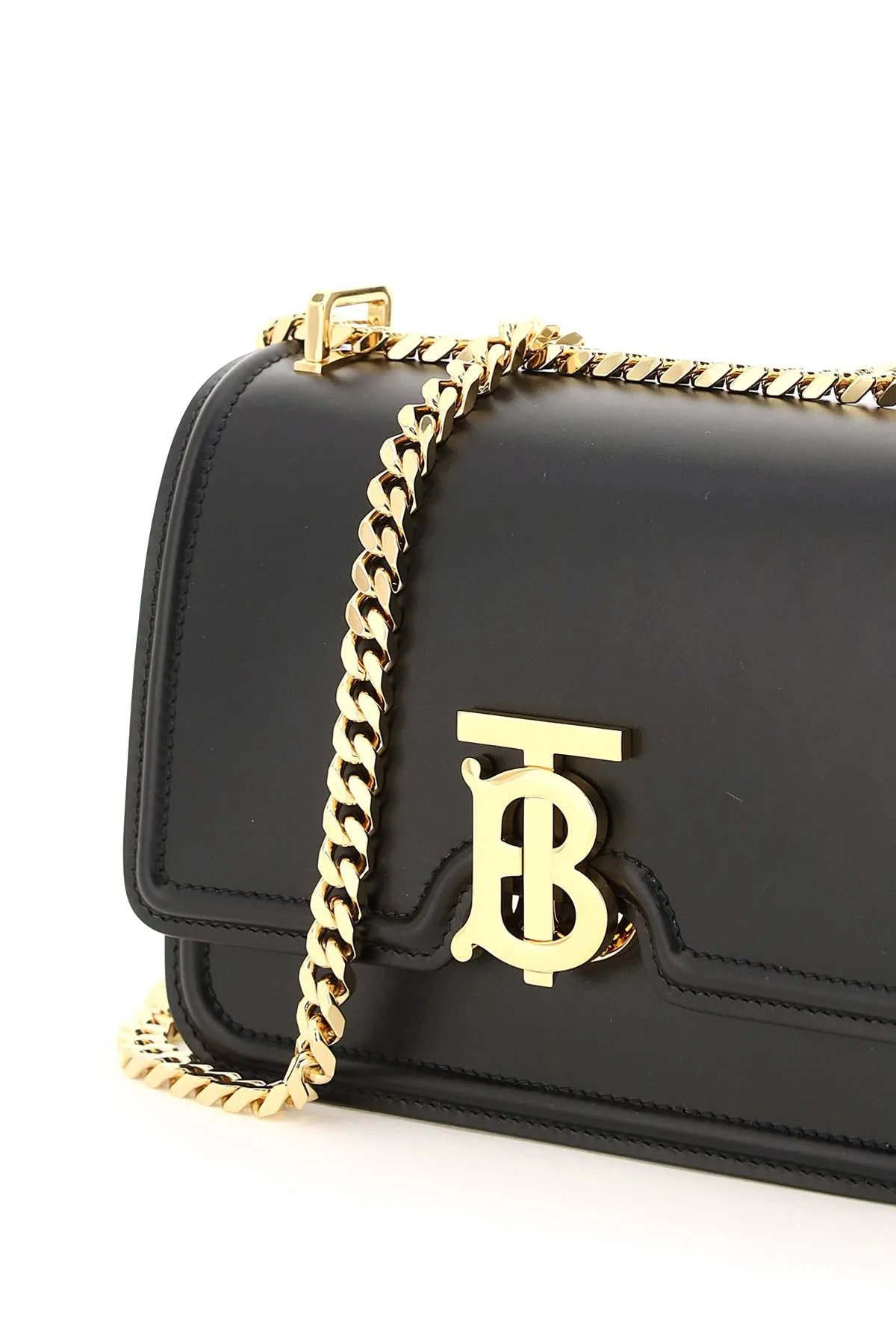 Burberry Small TB Plaque Chained Shoulder Bag