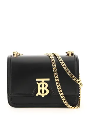 Burberry Small TB Plaque Chained Shoulder Bag
