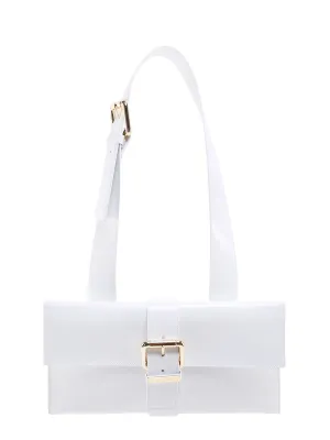 By Far Carol Buckle Detailed Shoulder Bag