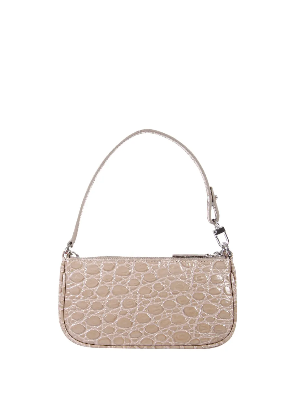 By Far Rachel Embossed Chain Detailed Mini Shoulder Bag