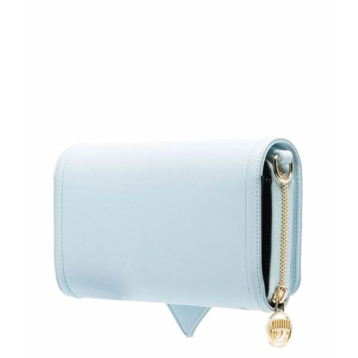 Chiara Ferragni Eyelike Embossed Chain-Link Clutch Bag