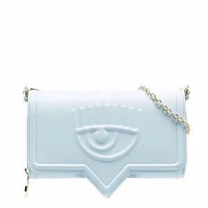 Chiara Ferragni Eyelike Embossed Chain-Link Clutch Bag