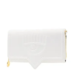 Chiara Ferragni Eyelike Embossed Chain-Link Clutch Bag