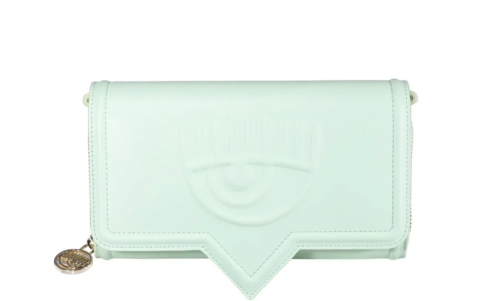Chiara Ferragni Eyelike Embossed Chain-Link Clutch Bag