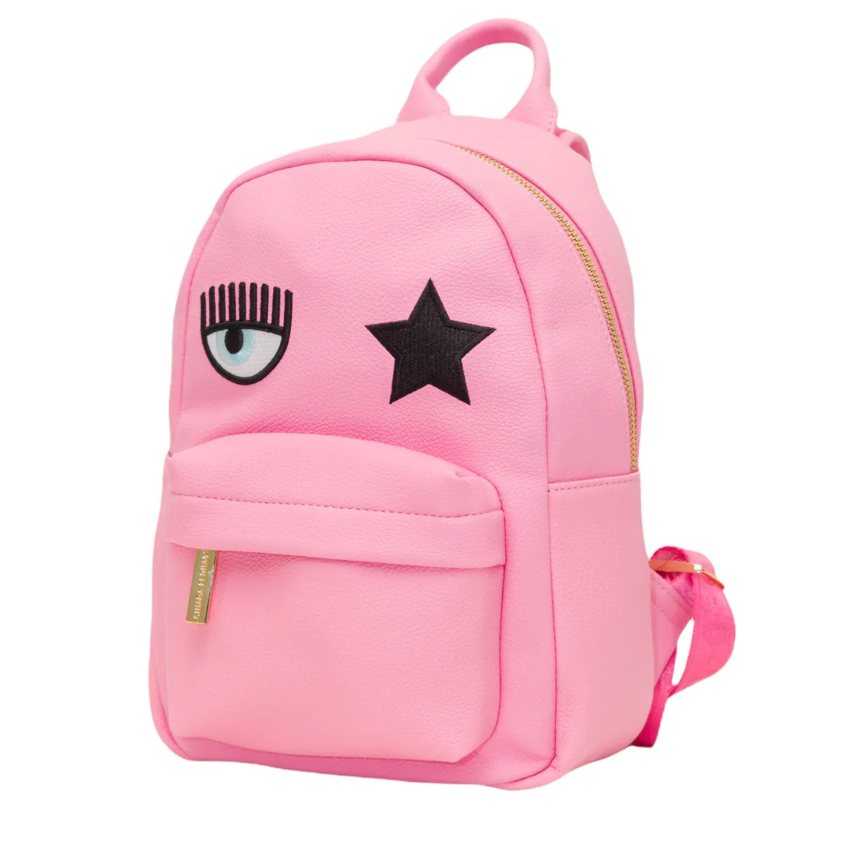 Chiara Ferragni Eyelike Embroidered Zipped Backpack