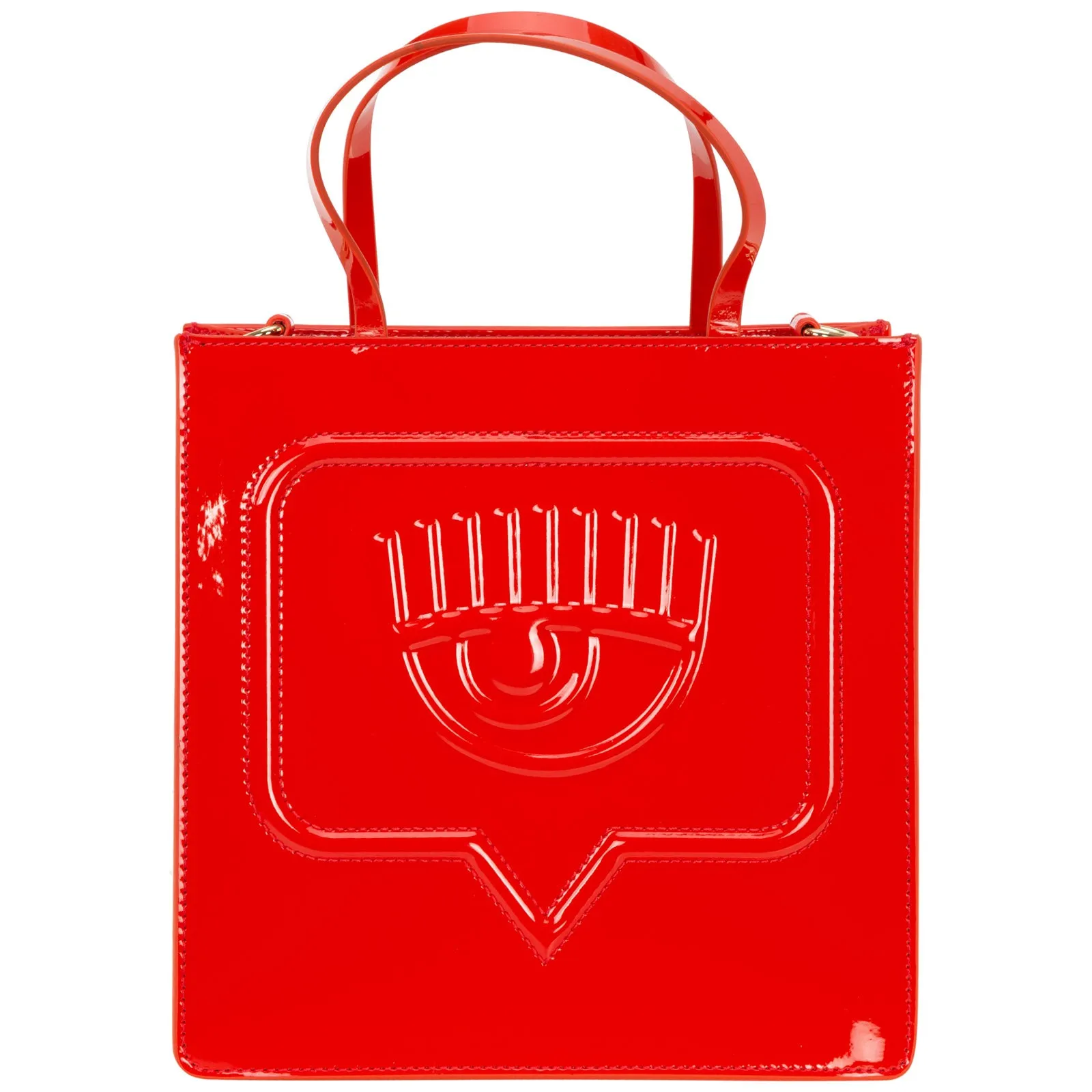 Chiara Ferragni Eyelike Logo-Embossed Small Top Handle Bag