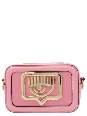 Chiara Ferragni Eyelike Plaque Zipped Crossbody Bag