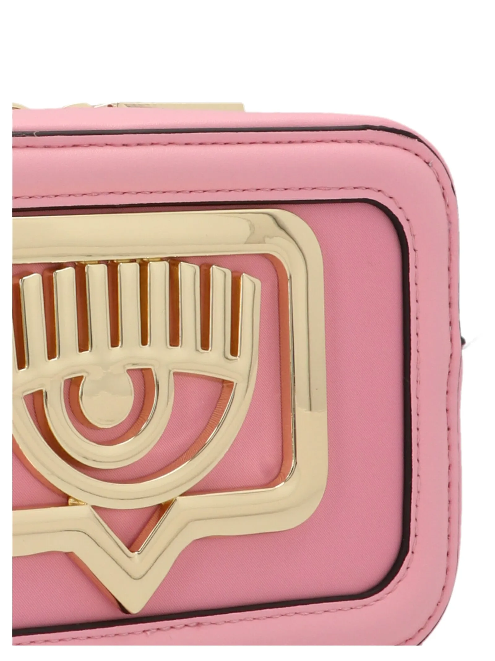 Chiara Ferragni Eyelike Plaque Zipped Crossbody Bag