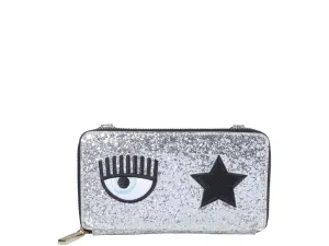 Chiara Ferragni Eyestar Detail Glitter Embellished Crossbody Bag