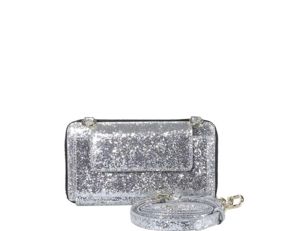 Chiara Ferragni Eyestar Detail Glitter Embellished Crossbody Bag