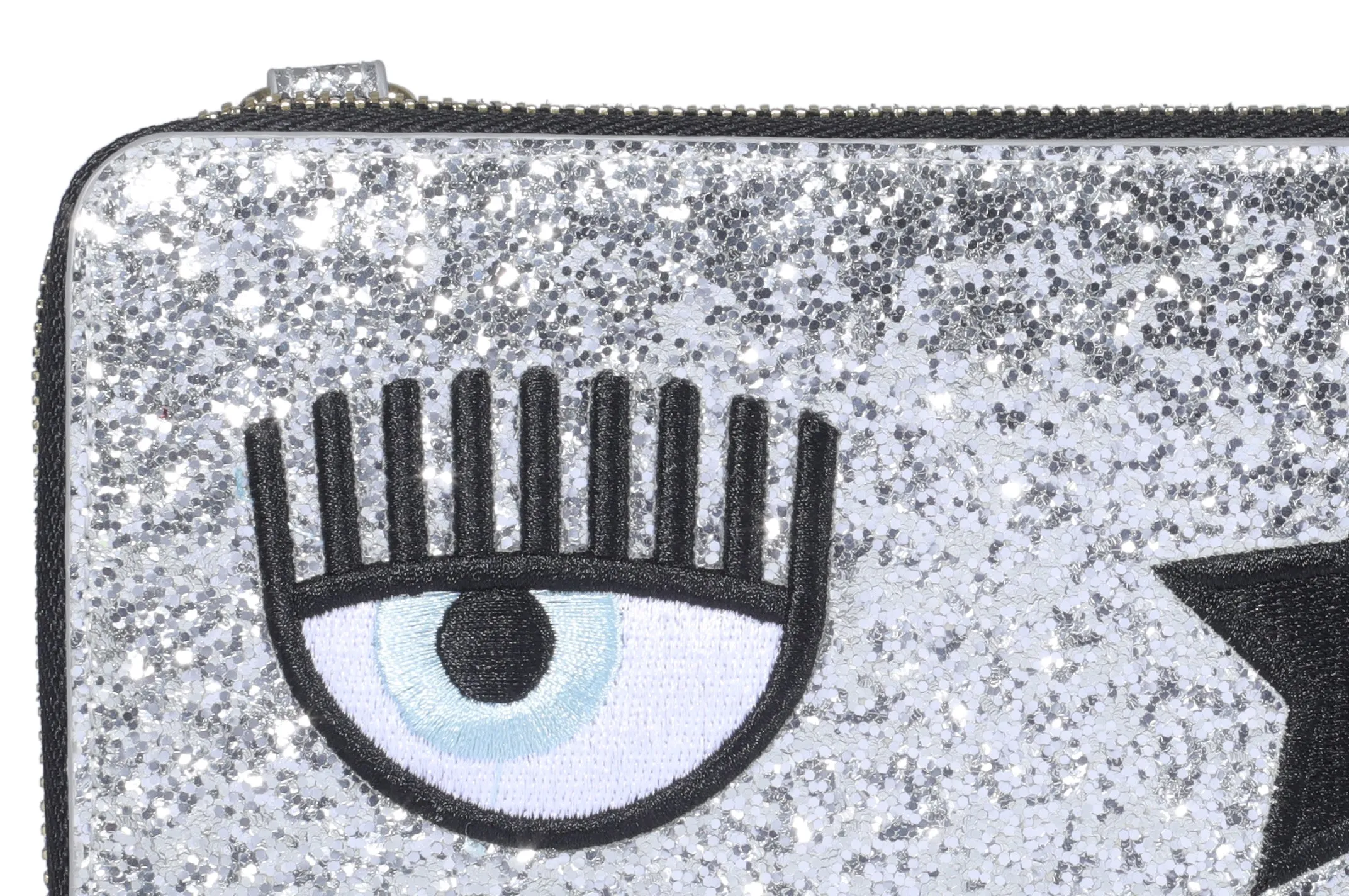 Chiara Ferragni Eyestar Detail Glitter Embellished Crossbody Bag