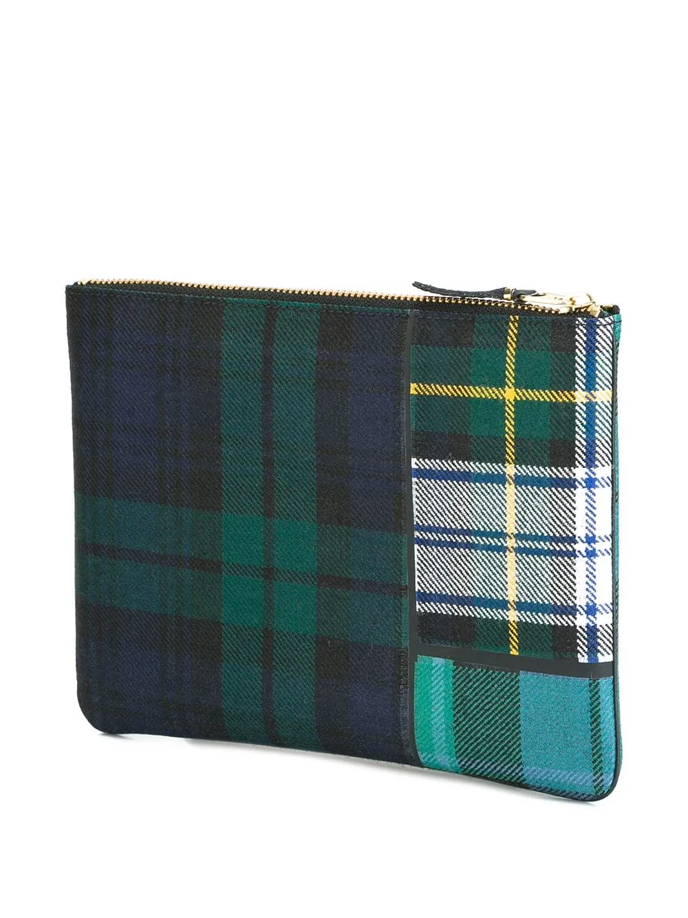 Comme des Garons Wallet Tartan Print Clutch