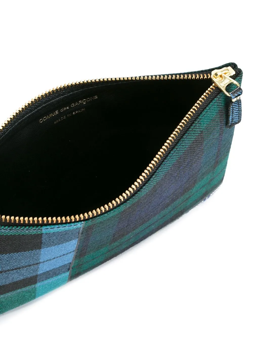 Comme des Garons Wallet Tartan Print Clutch