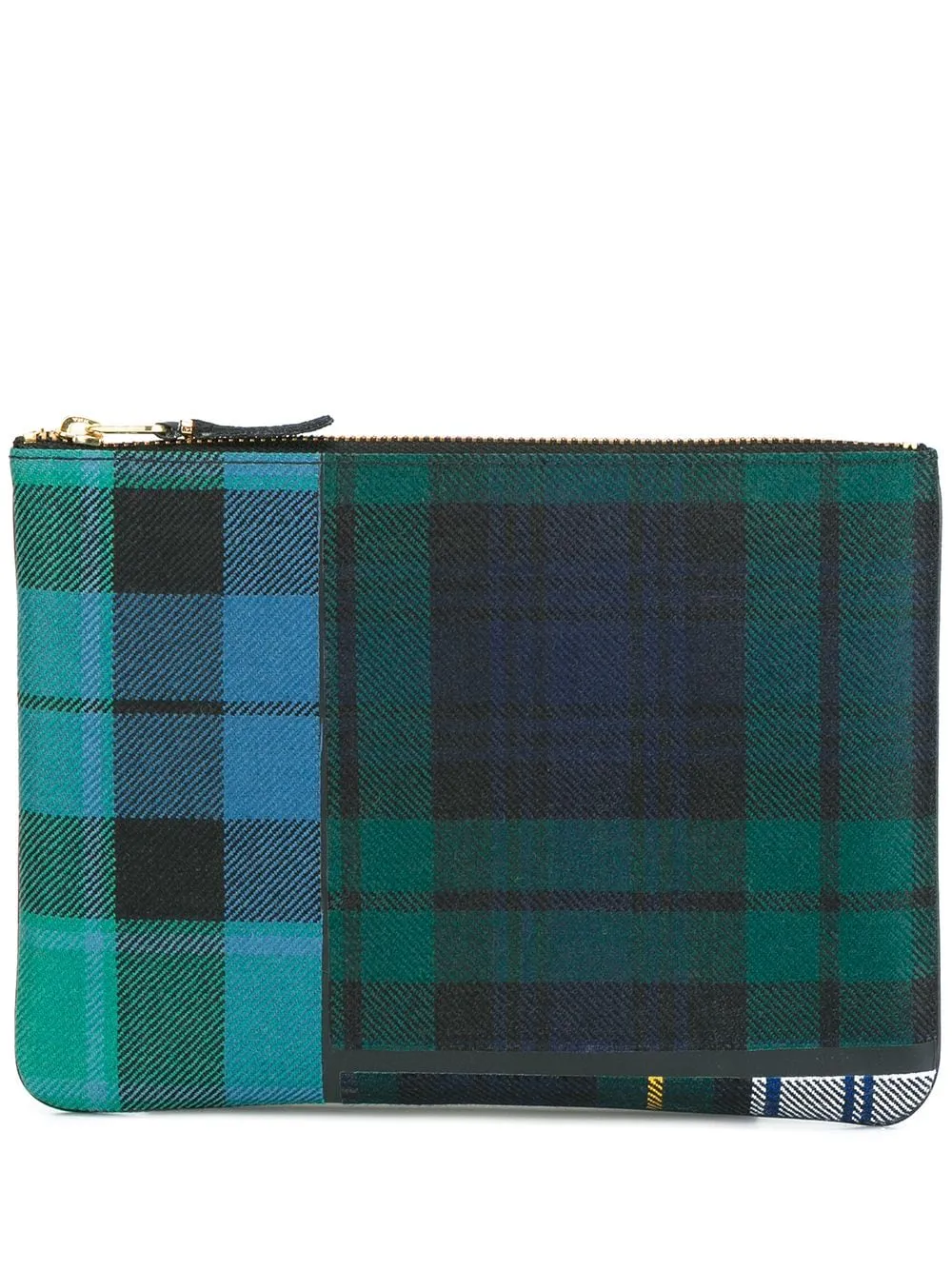 Comme des Garons Wallet Tartan Print Clutch