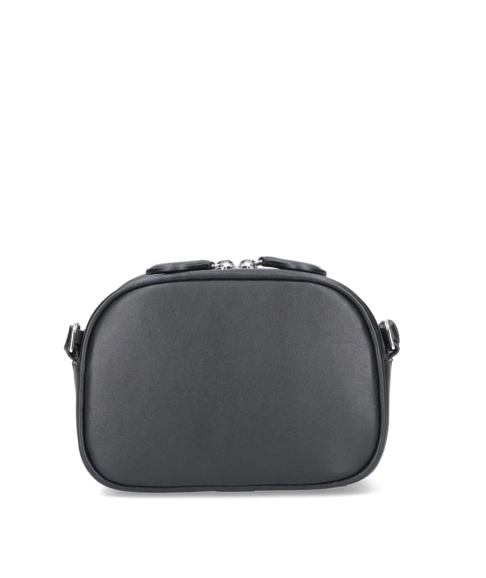 Courrges Logo Plaque Zip-Up Shoulder Bag
