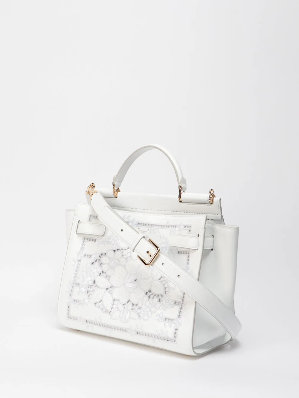 Dolce & Gabbana Embroidered Large Sicily 62 Soft Tote Bag