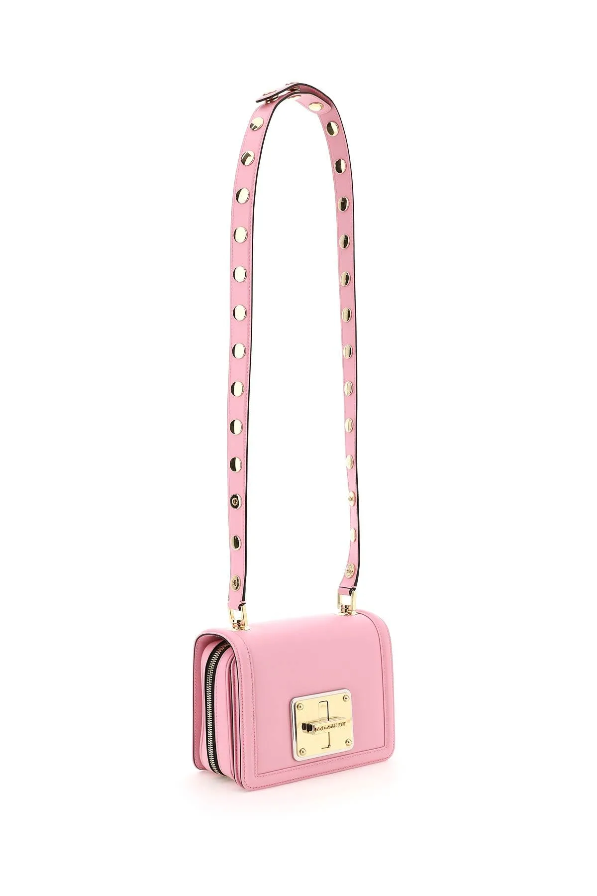 Dolce & Gabbana Logo Engraved Twist-Lock Crossbody Bag