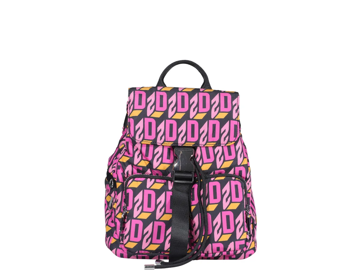 Dsquared2 Allover Logo Printed Backpack