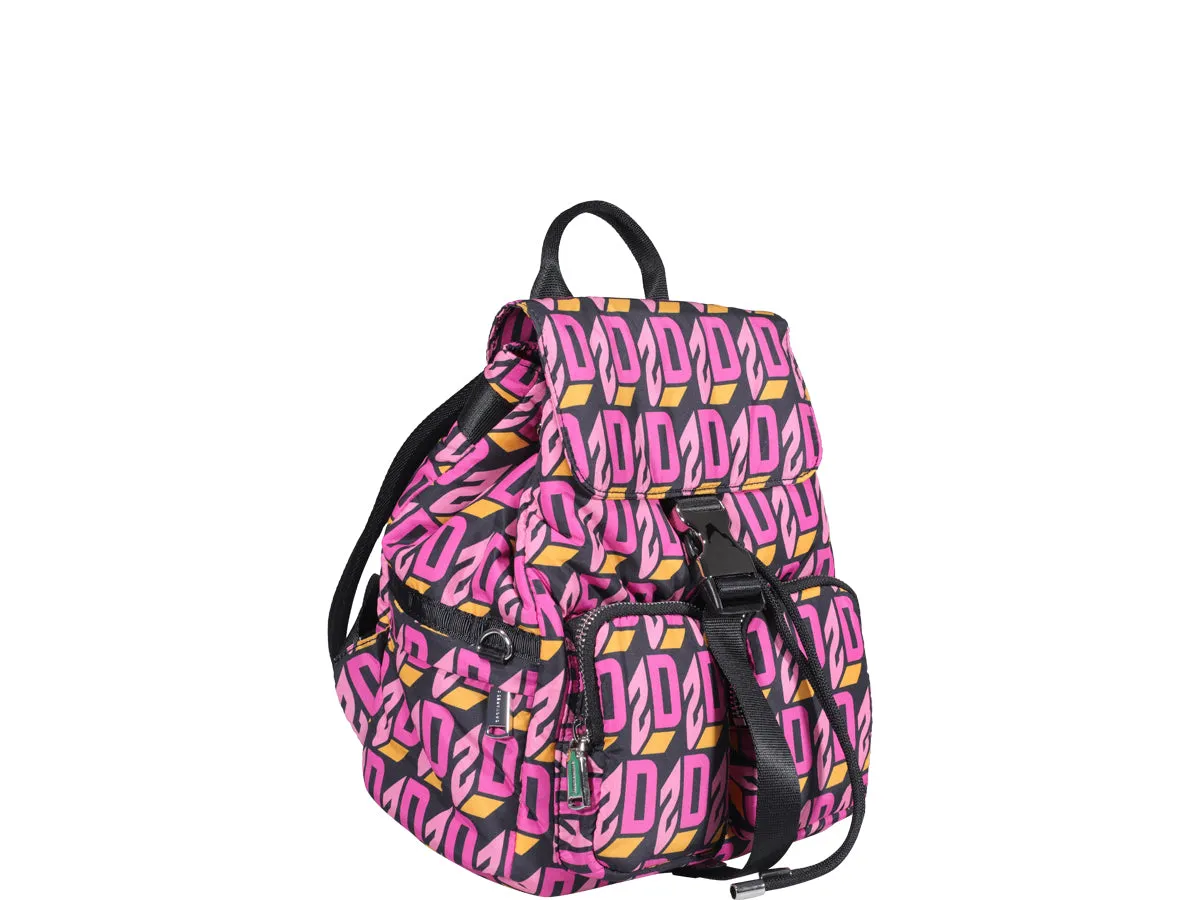 Dsquared2 Allover Logo Printed Backpack