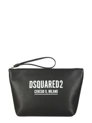 Dsquared2 Logo Printed Beauty Bag