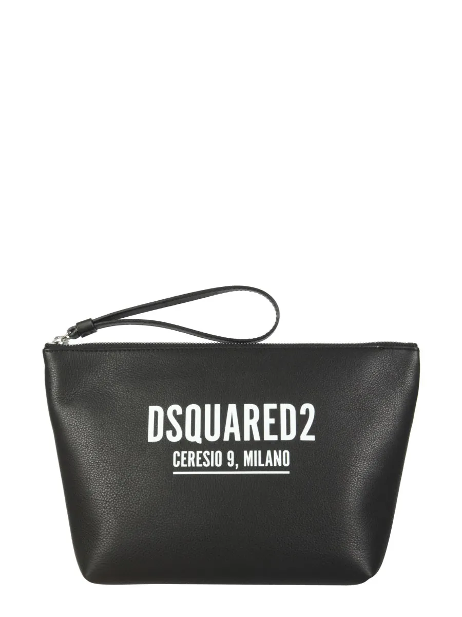 Dsquared2 Logo Printed Beauty Bag