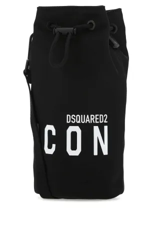 Dsquared2 Logo Printed Drawstring Bucket Bag