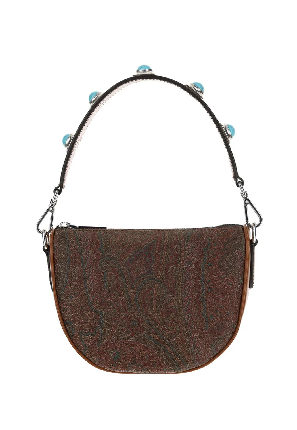 Etro Crown Me Mini Paisley Stud Shoulder Bag