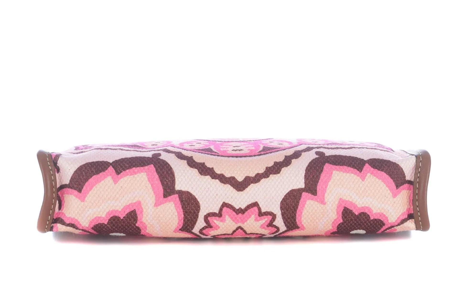 Etro Paisley Printed Logo Patch Clutch Bag