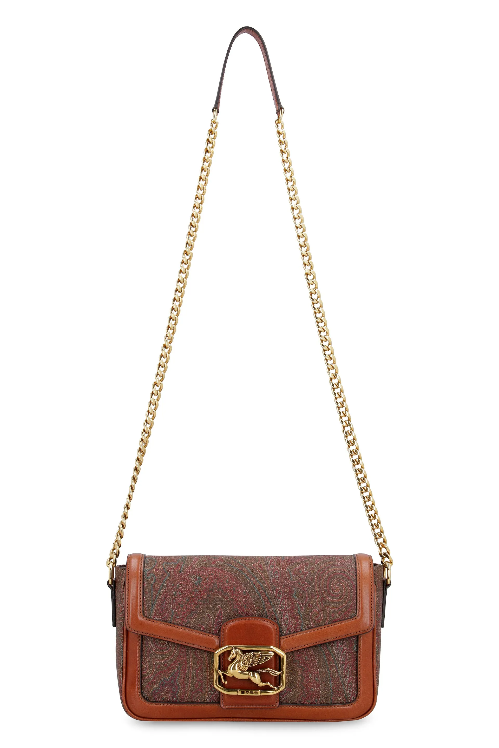 Etro Pegaso Plaque Paisley Shoulder Bag